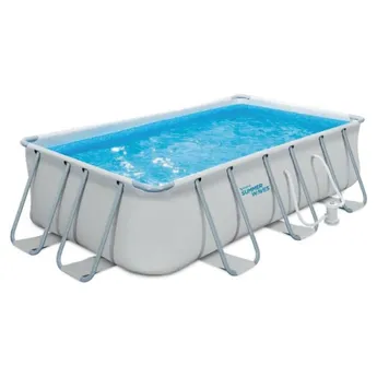 PISCINE SUMMER WAVES ELITE FRAME RECTANGULAIRE 4x2x1m